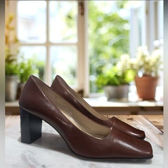 NWT COACH Malorie KO JO56 Italian Leather Block Heel Pumps Size 7.5 - Picture 6 of 14